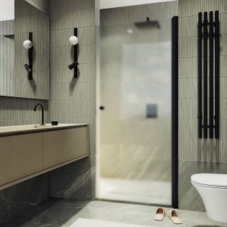 Душевая дверь MaybahGlass MGD-808-6 80см чёрный